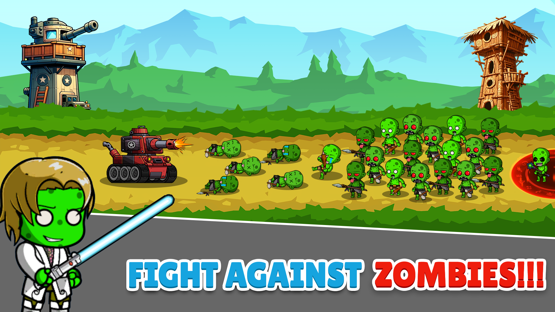 Zombie Time Wars Game Screenshot