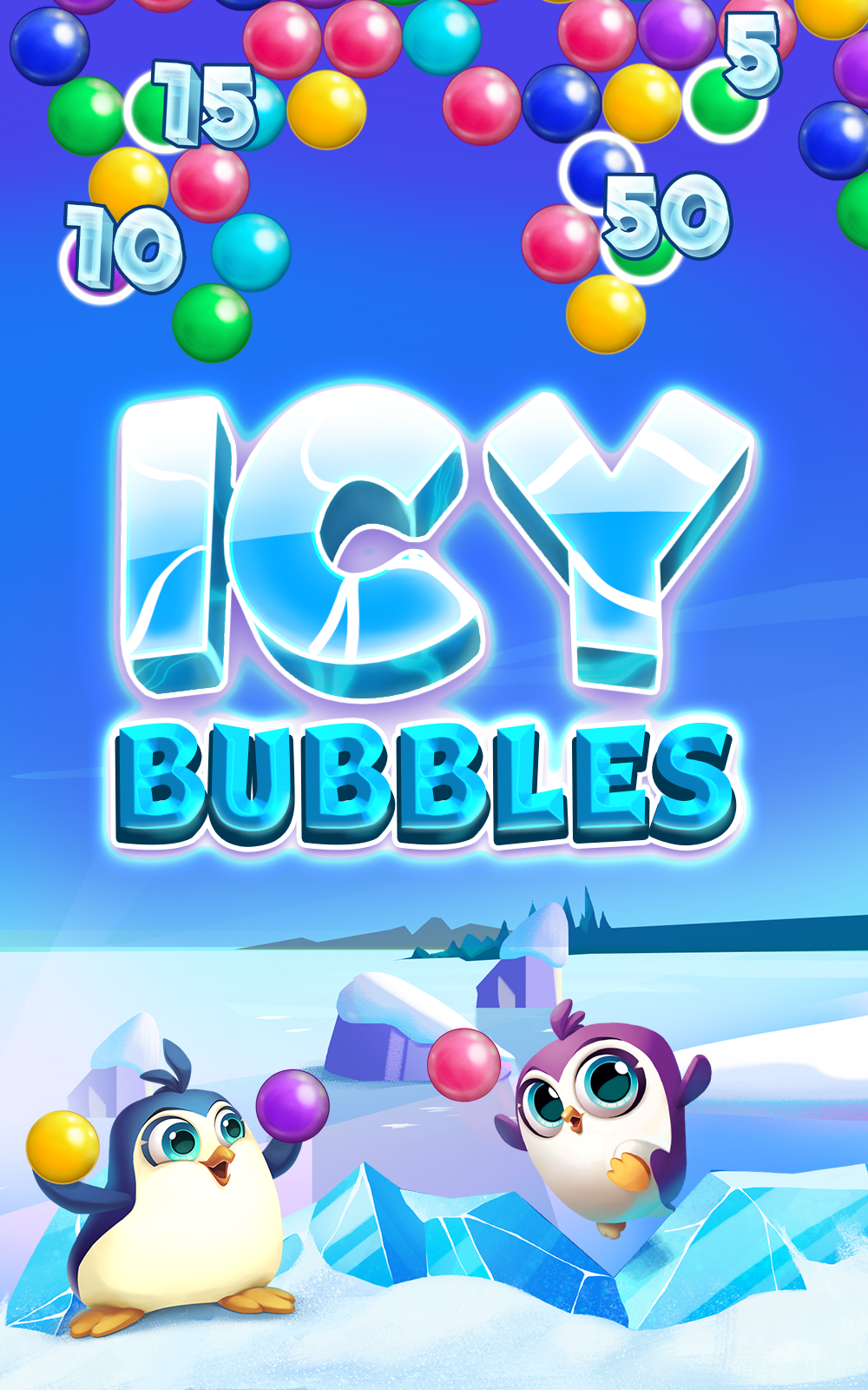 Icy Bubbles Game Screenshot