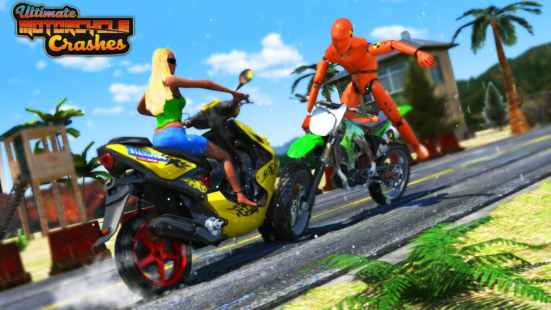 Ultimate Motorcycle Crashes - Extreme Moto Highway ภาพหน้าจอเกม