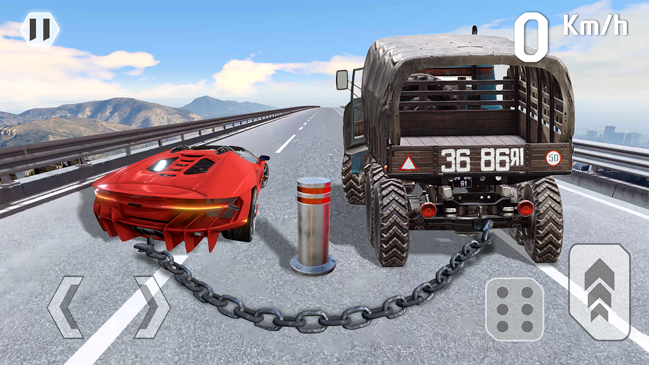 Скриншот игры 3D Car Stunts Racing Game