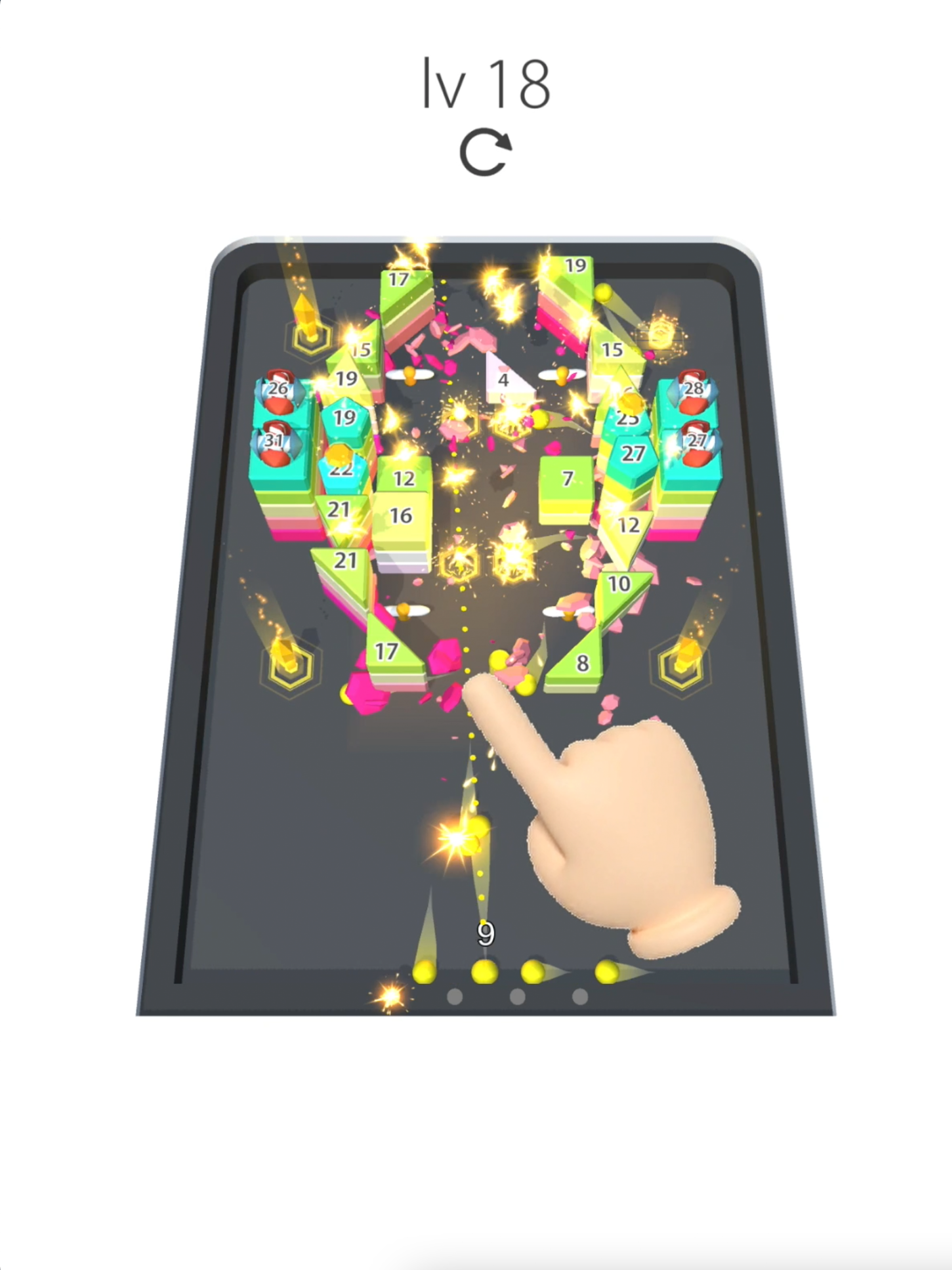 Super Balls - 3D Brick Breaker Game Screenshot