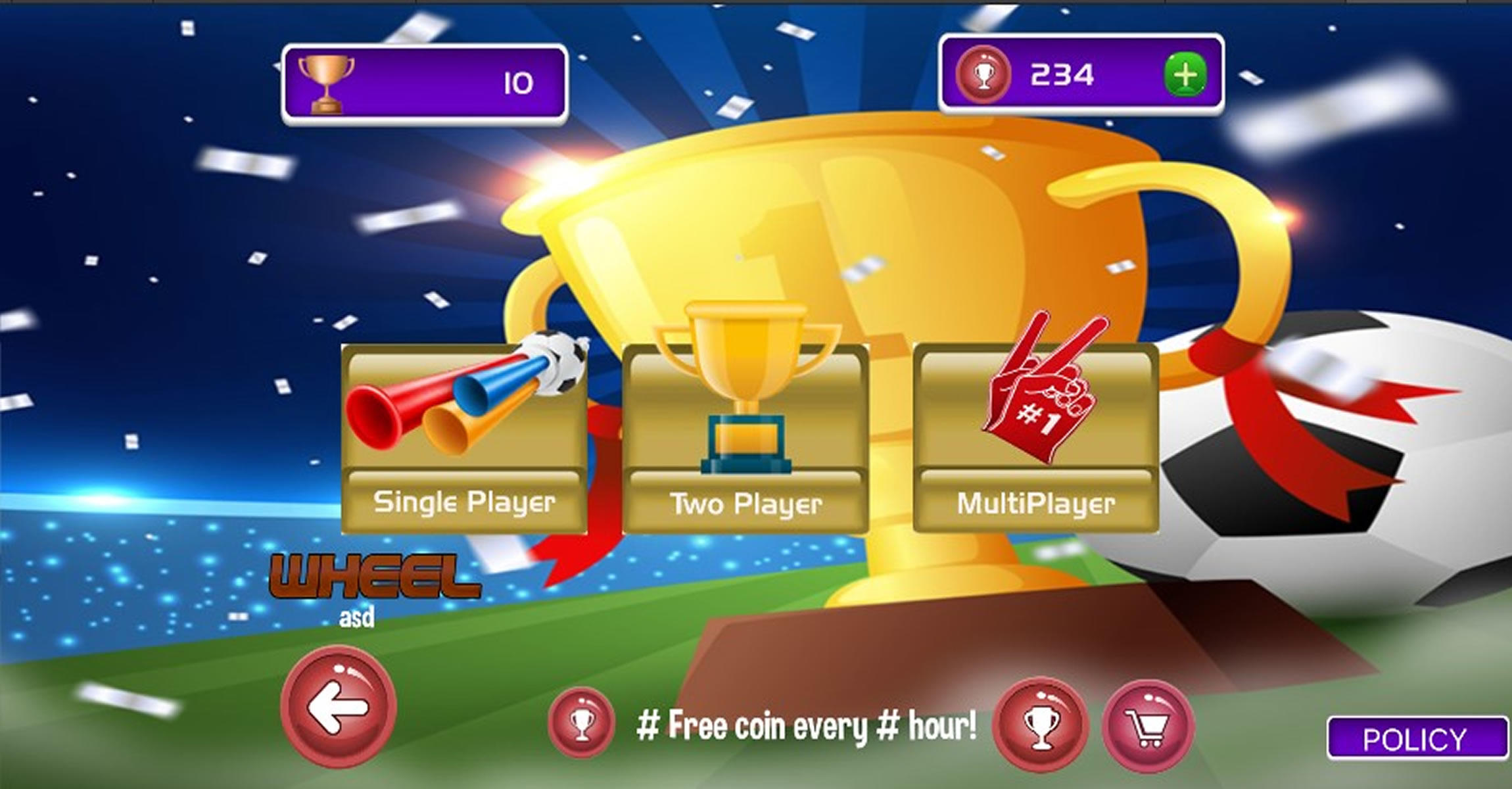 Soccer Kings Game Screenshot