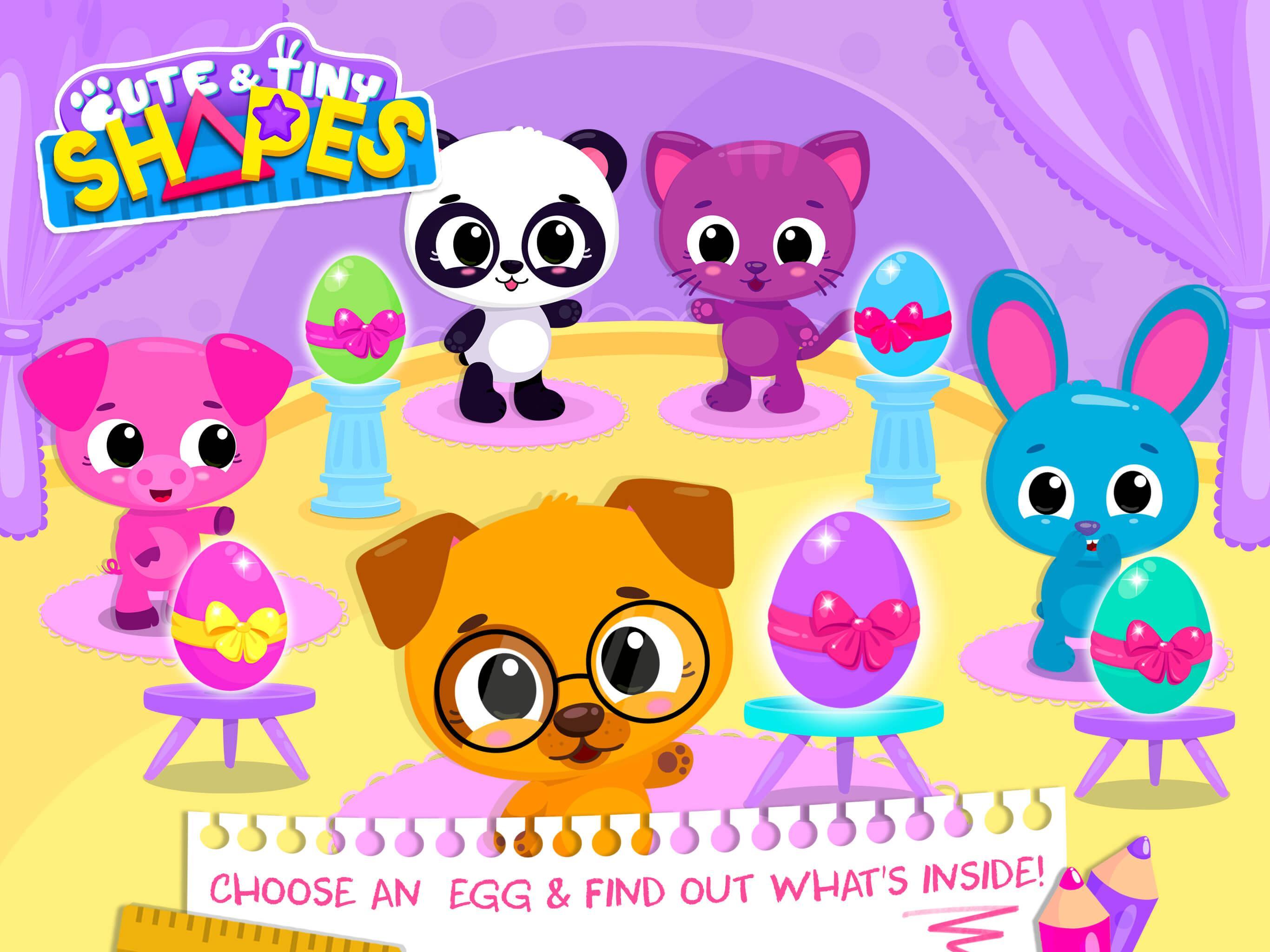 Cute & Tiny Shapes - Kids Learn Colors & Geometry 게임 스크린샷