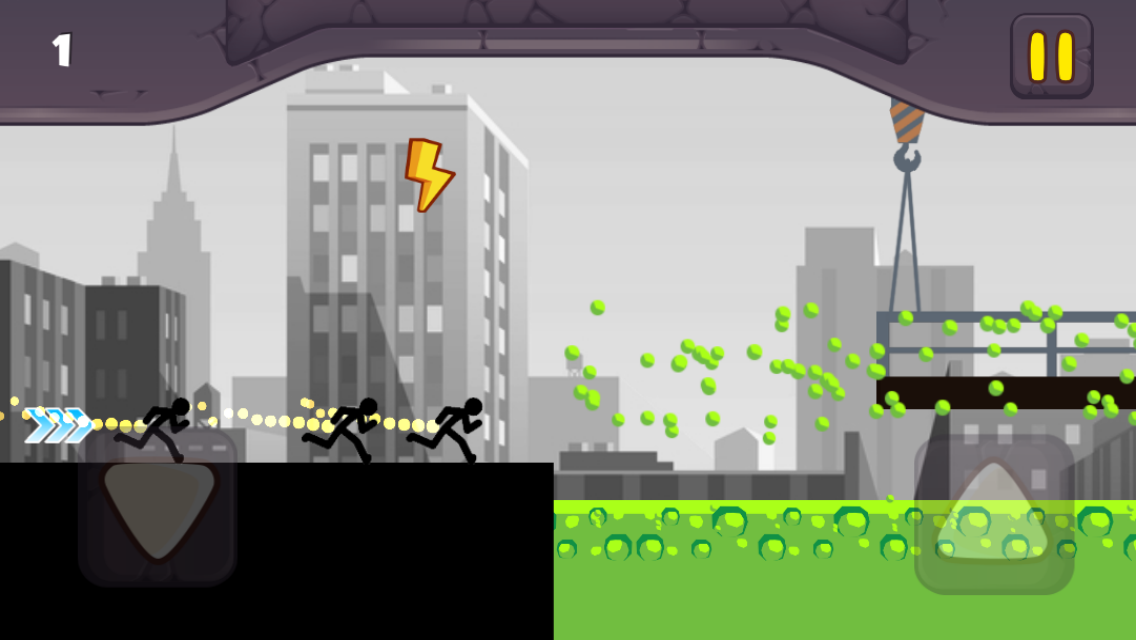 Stickman Crazy Runner screenshot game