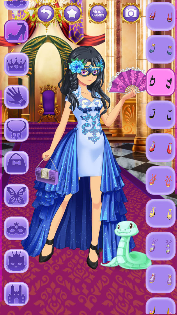 Screenshot of Anime Princess Dress Up Games