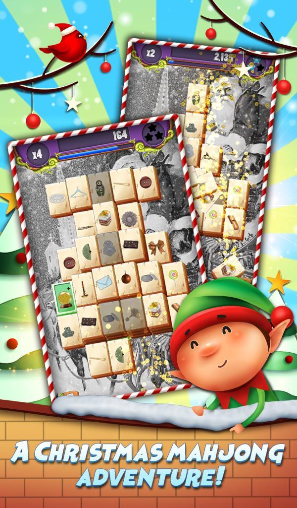Screenshot 1 of Xmas Mahjong: 크리스마스 매직 1.0.26