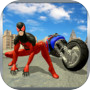 슈퍼 스파이더 영웅 비행 자전거 시티 전투