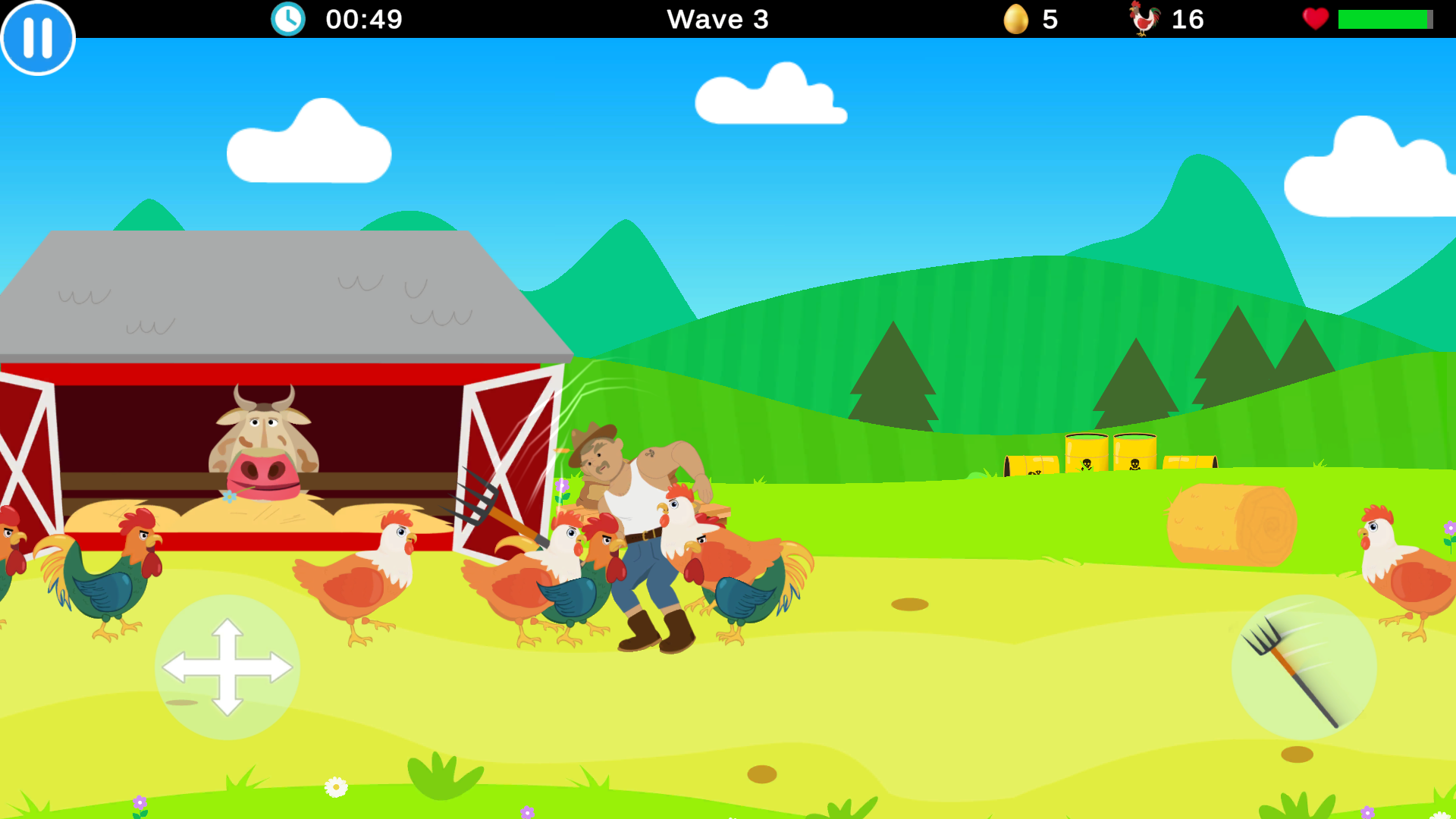 Farmer's Farm - funny arcade Game Screenshot
