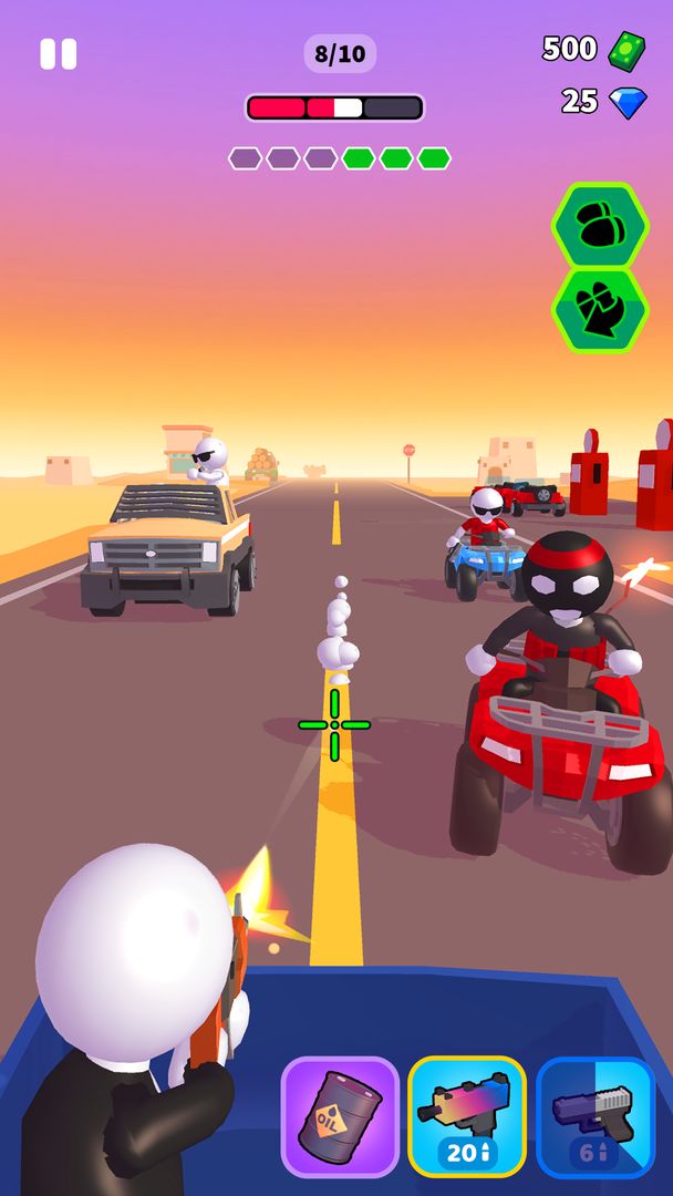 Rage Road - Car Shooting Game ภาพหน้าจอเกม