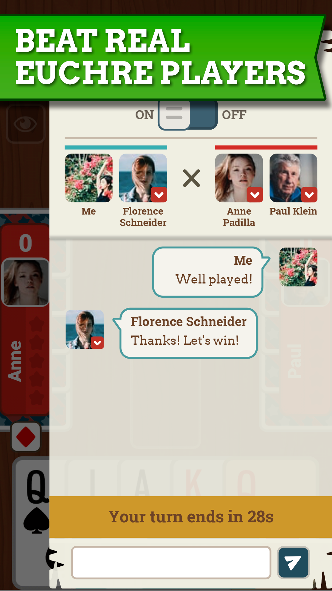 Euchre Jogatina Cards Online Game Screenshot