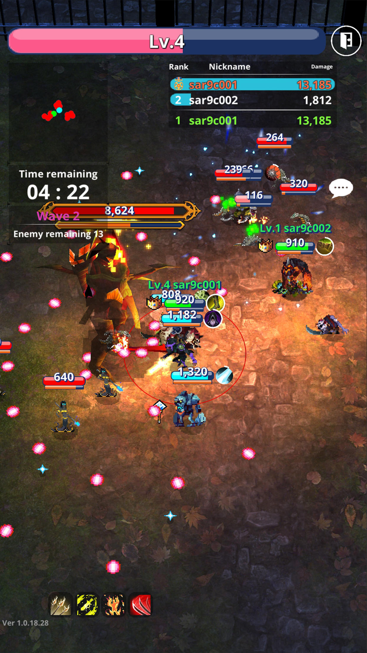 Captura de Tela do Jogo Merge Raid.io - Necromancer Story