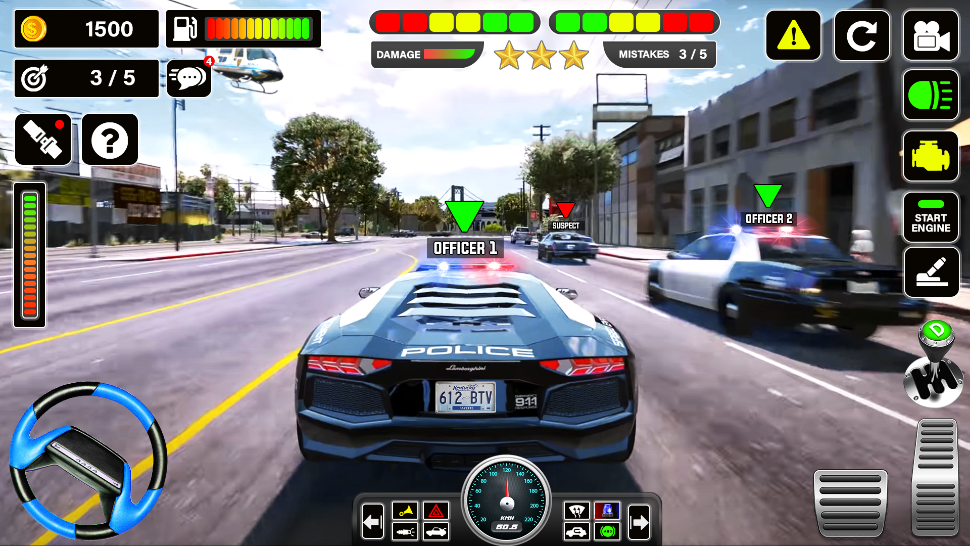 Screenshot of Police Car Thief Chase Game