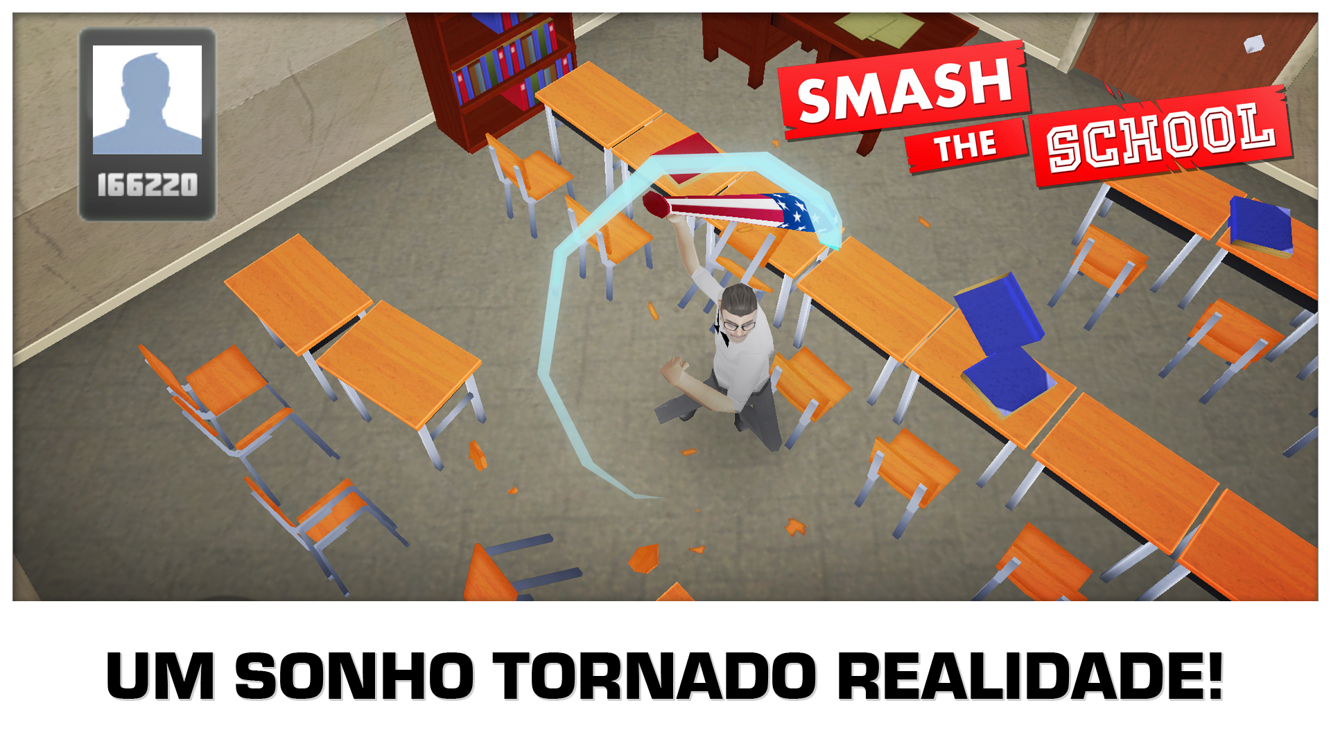 Captura de Tela do Jogo Smash the School - Antistress!