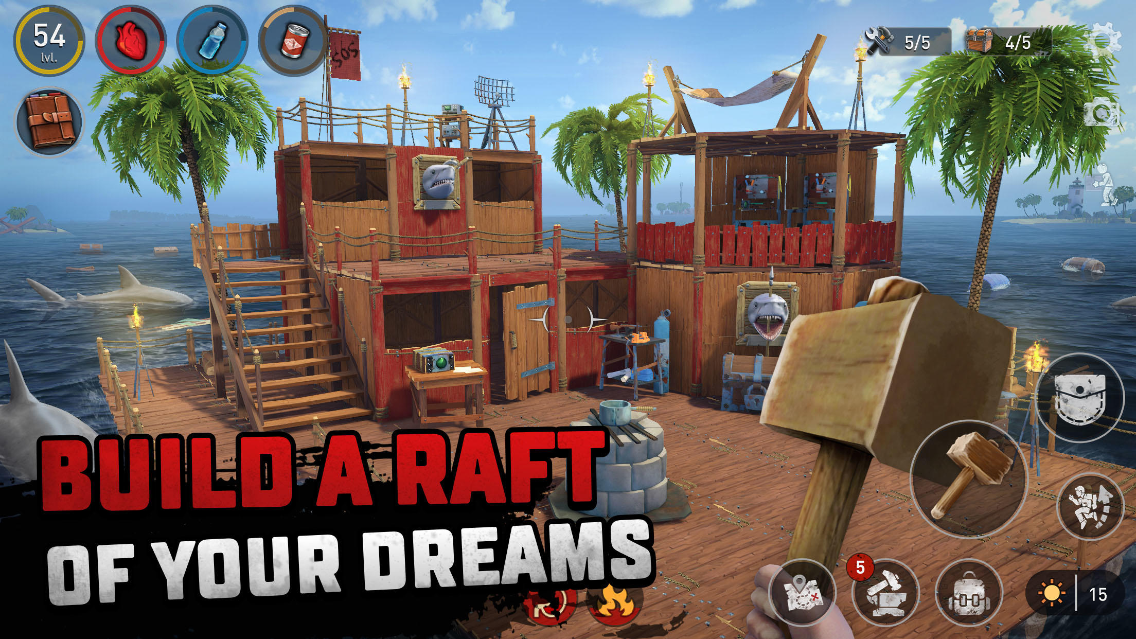 Raft® Survival - Ocean Nomad Game Screenshot