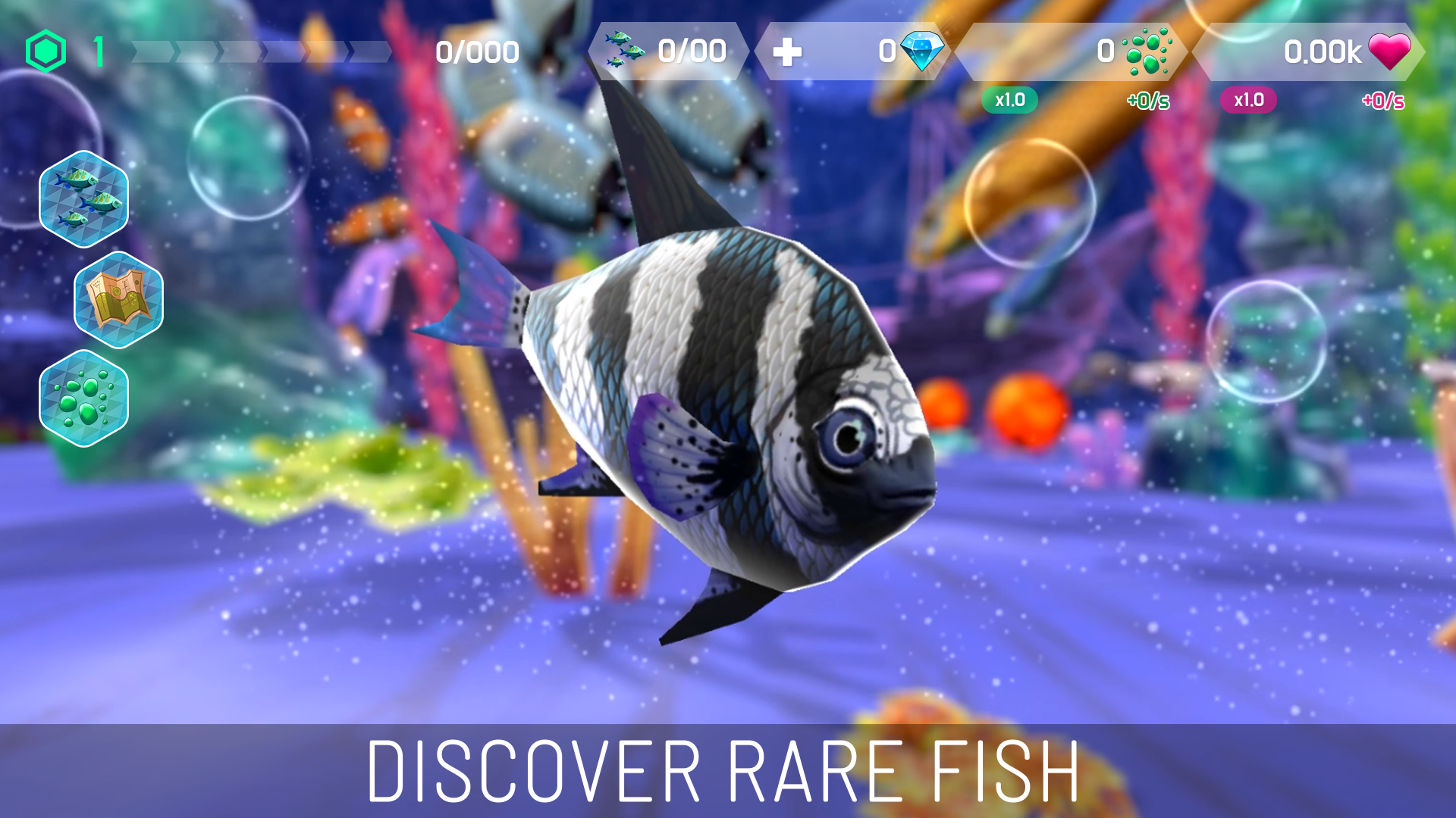 Screenshot 1 of Fish Abyss - Idle Ocean Aquarium ကိုတည်ဆောက်ပါ။ 