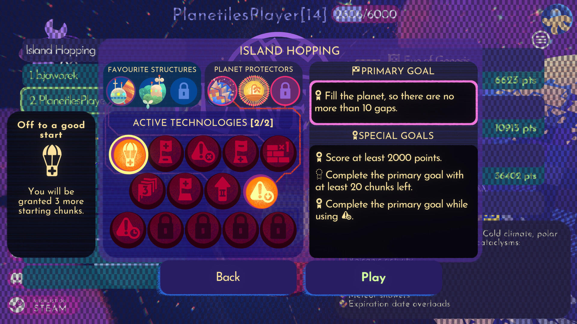 Planetiles 게임 스크린 샷