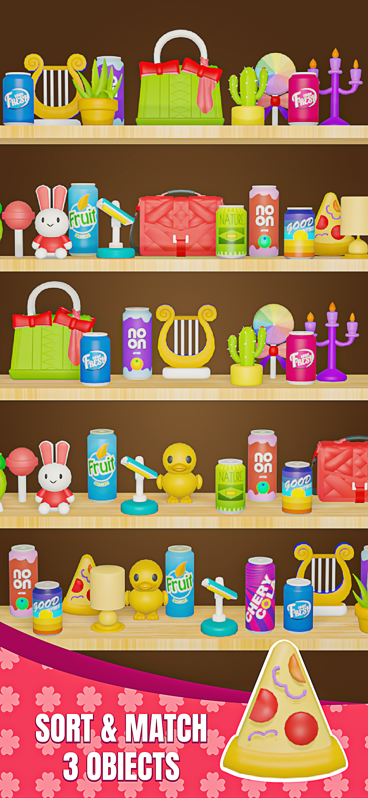 Triple Goods Merge: Sorting 3D Game Screenshot