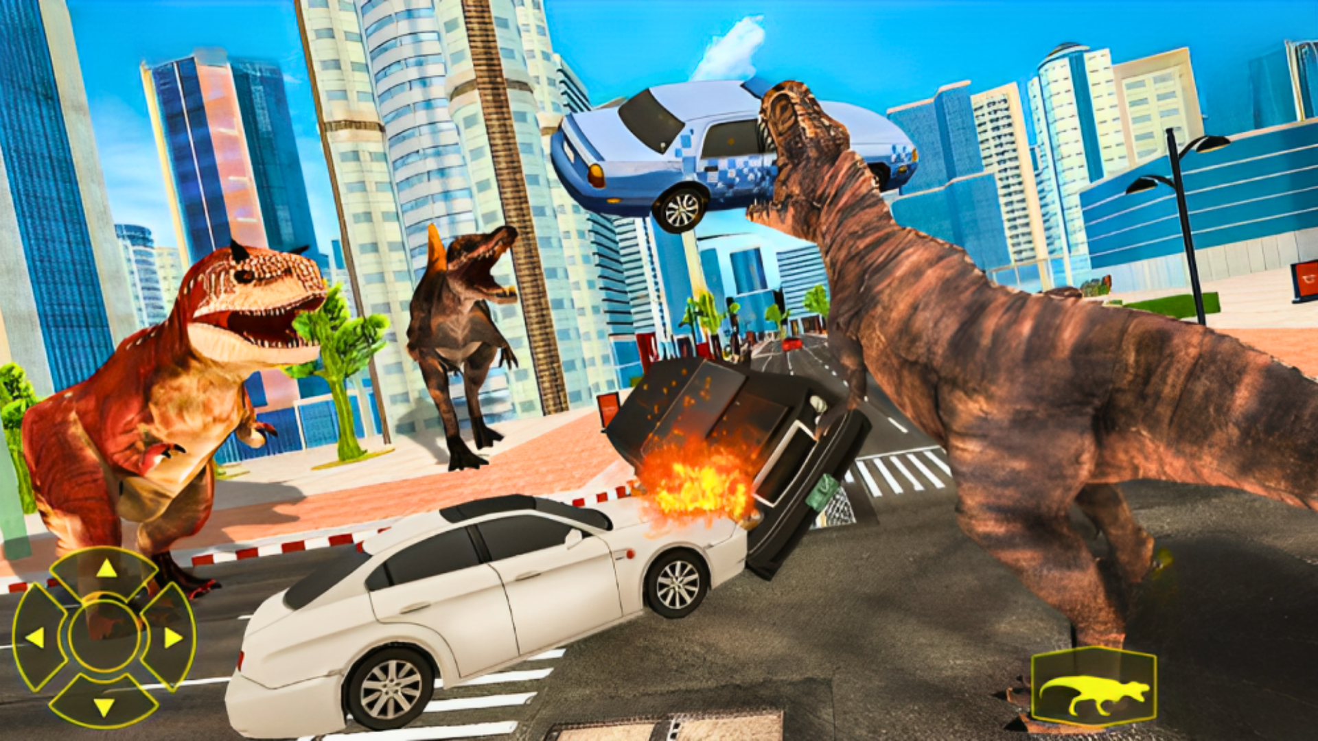 About: Jurassic Dinosaur Rampage 3D Run: Dino Hunter vs T-Rex