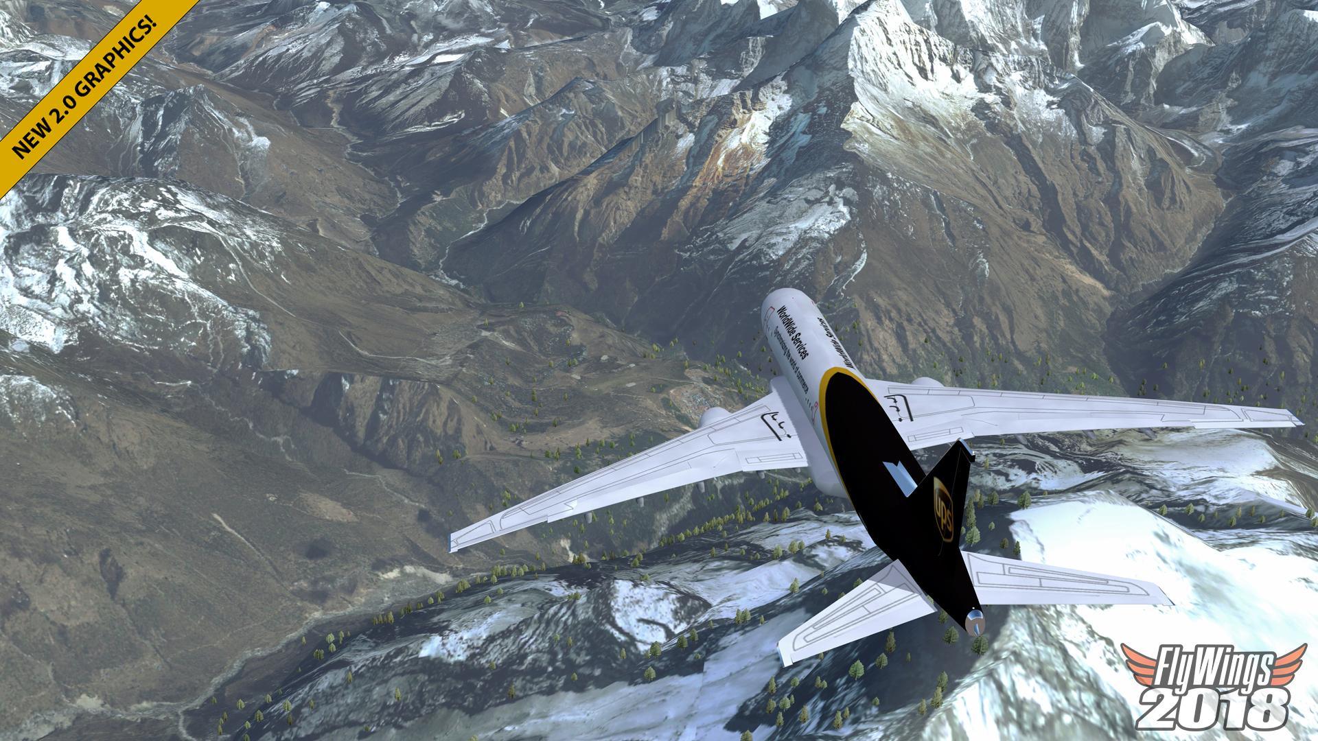 Screenshot 1 of Flight Simulator 2018 FlyWings 23.10.12
