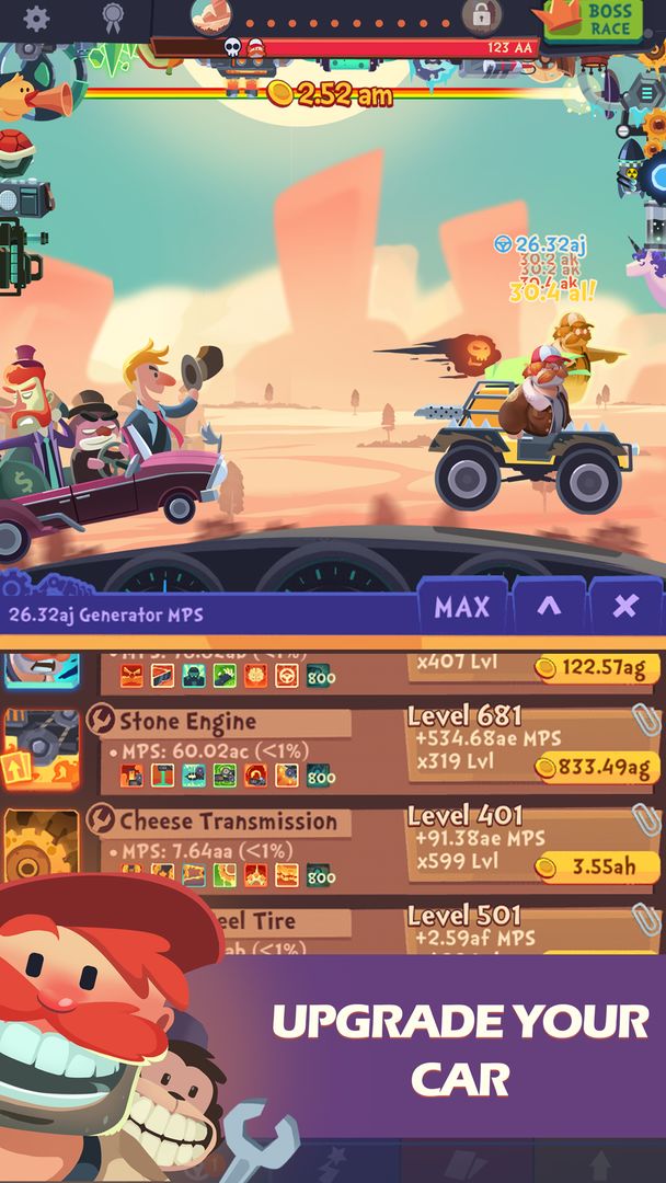 Clicker Racing screenshot game