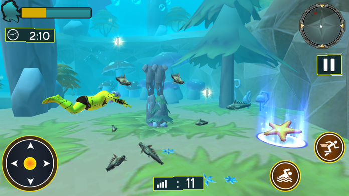 Shark Attack - Fishbowl Games Game Screenshot