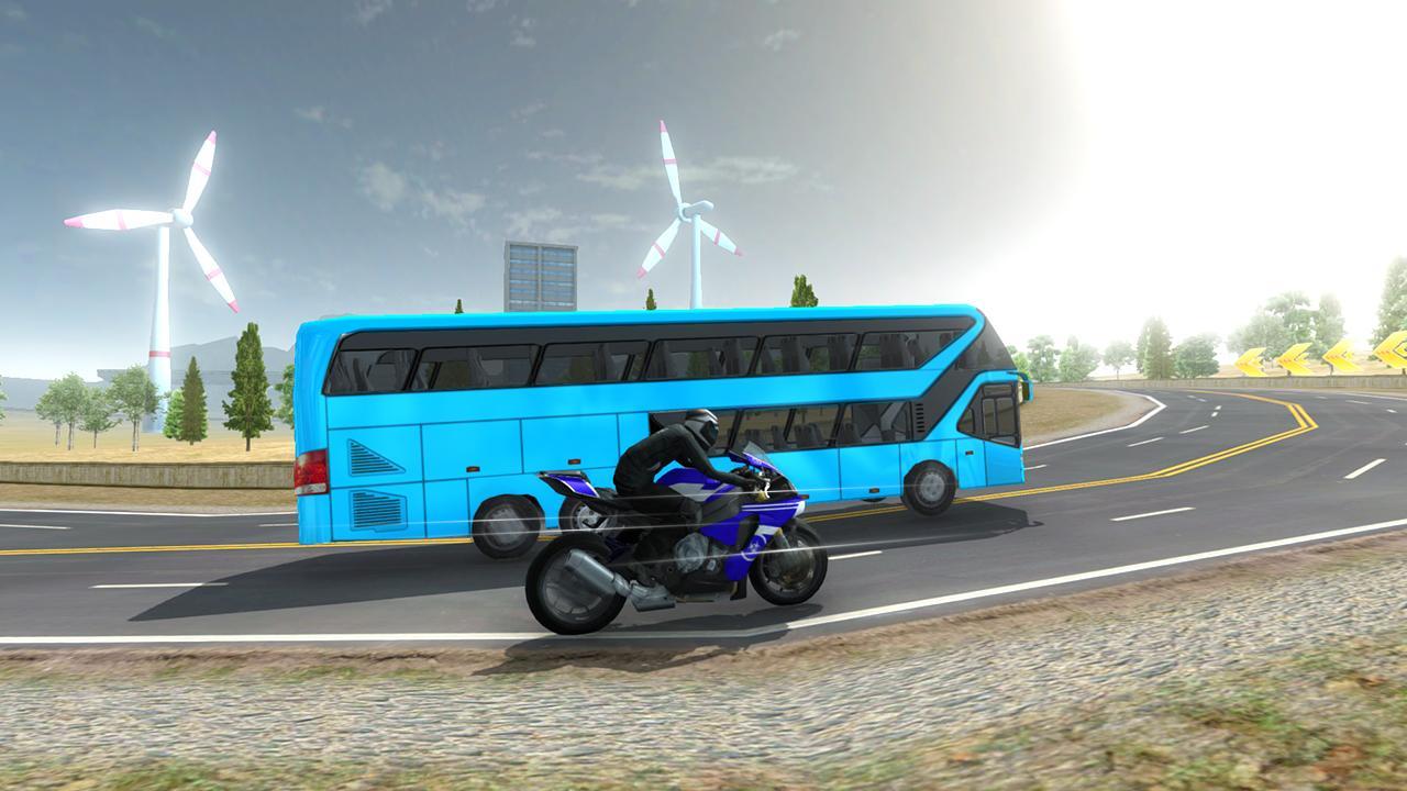 Bike VS Bus Racing Games Game Screenshot
