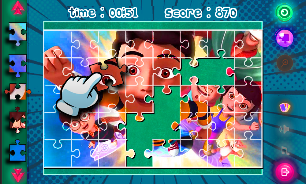 Скриншот игры Jigsaw Puzzles of Rudra Game