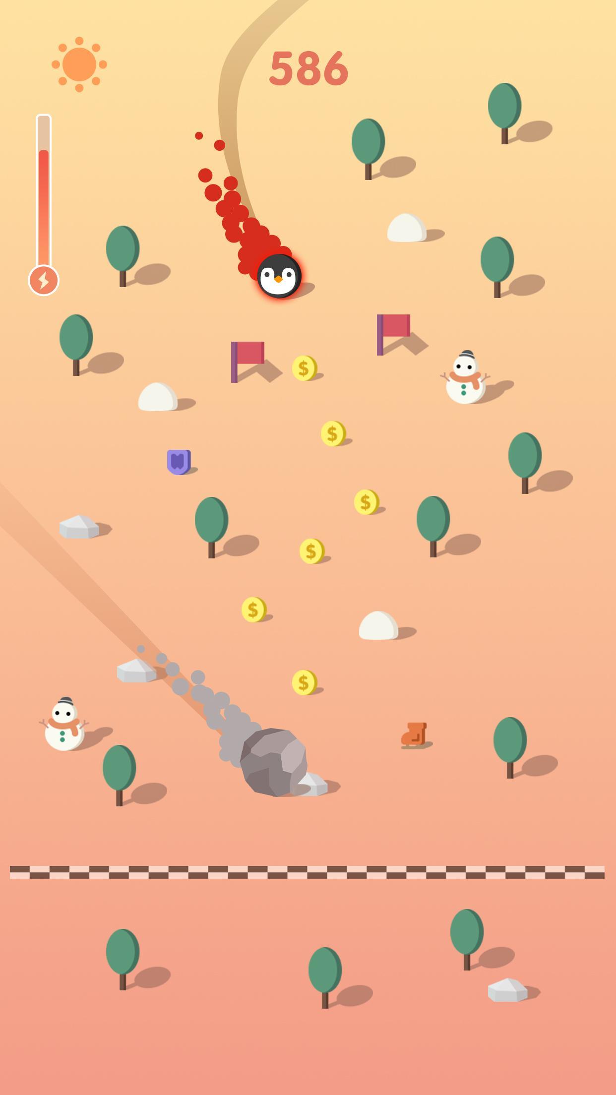 Snowball - chilly snow skiing game snowboard game Game Screenshot