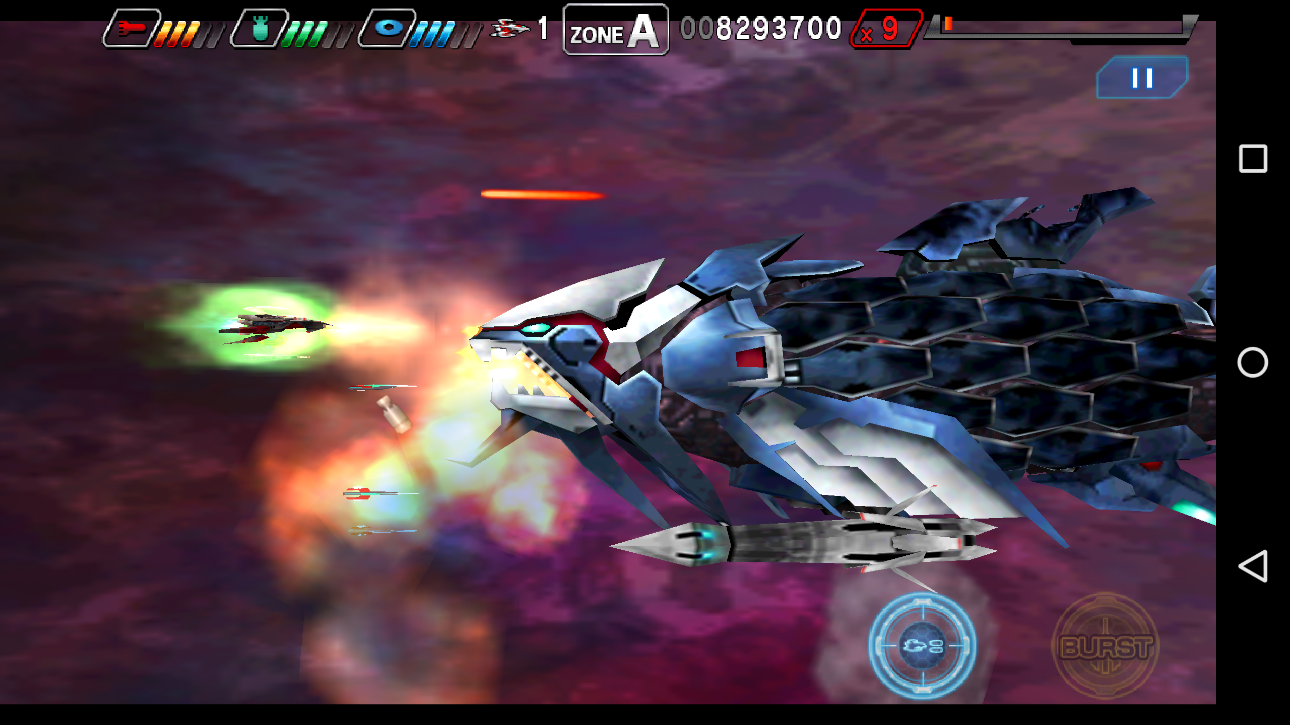 ダライアスバーストSP ゲームのスクリーンショット