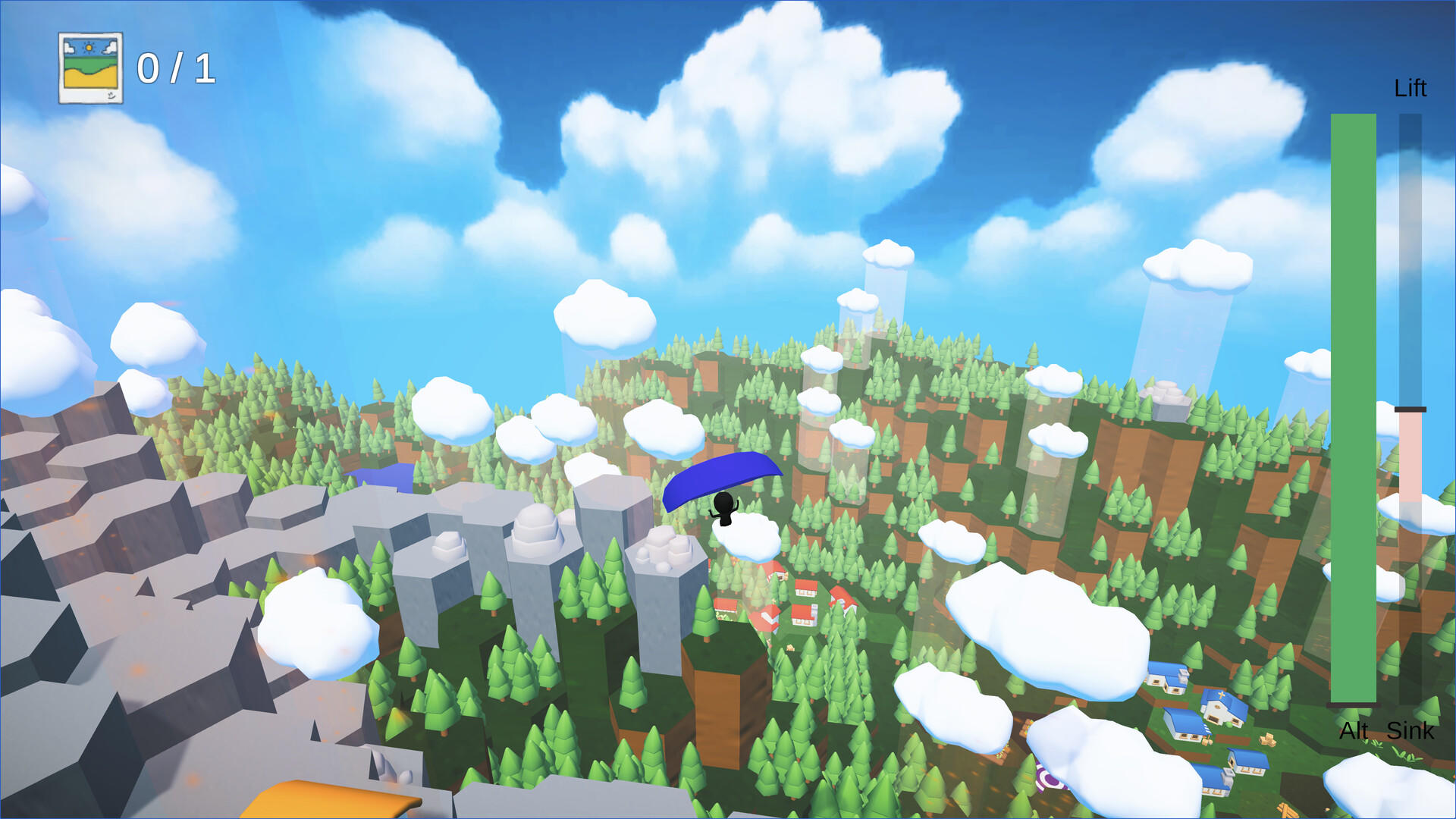 Panda & Crow: A Paraglide Adventure 게임 스크린 샷
