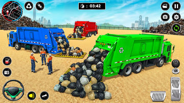 Garbage Truck Driver Simulator Game Screenshot