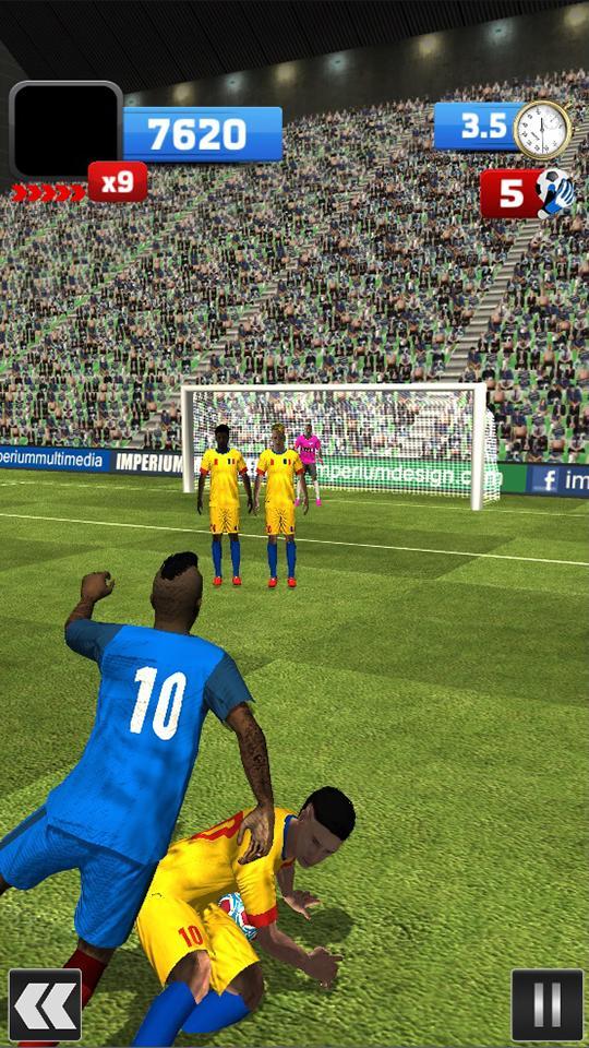 Euro 2016 Soccer Flick 게임 스크린 샷