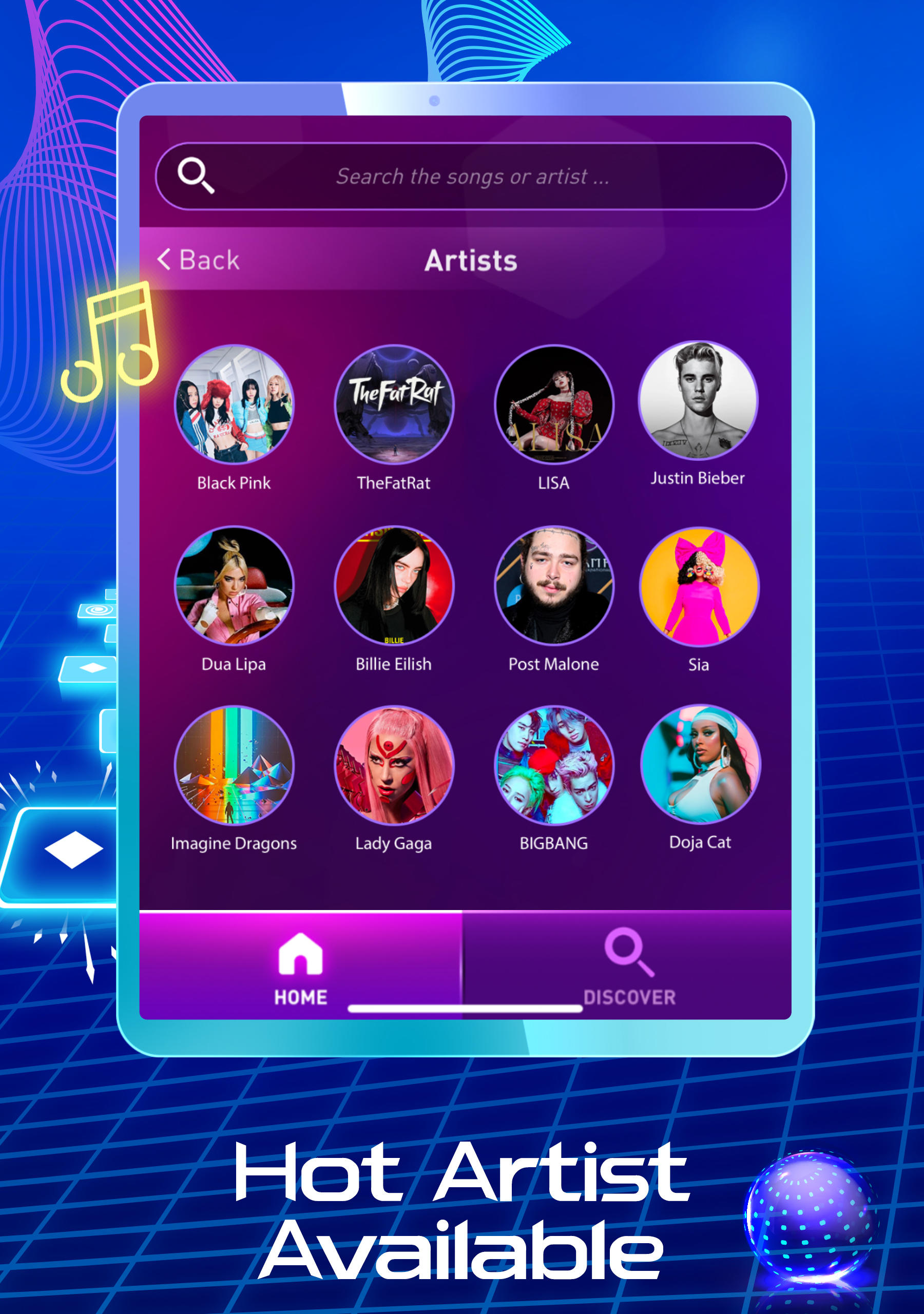 Tiles Hop Music & Ball Game Game Screenshot