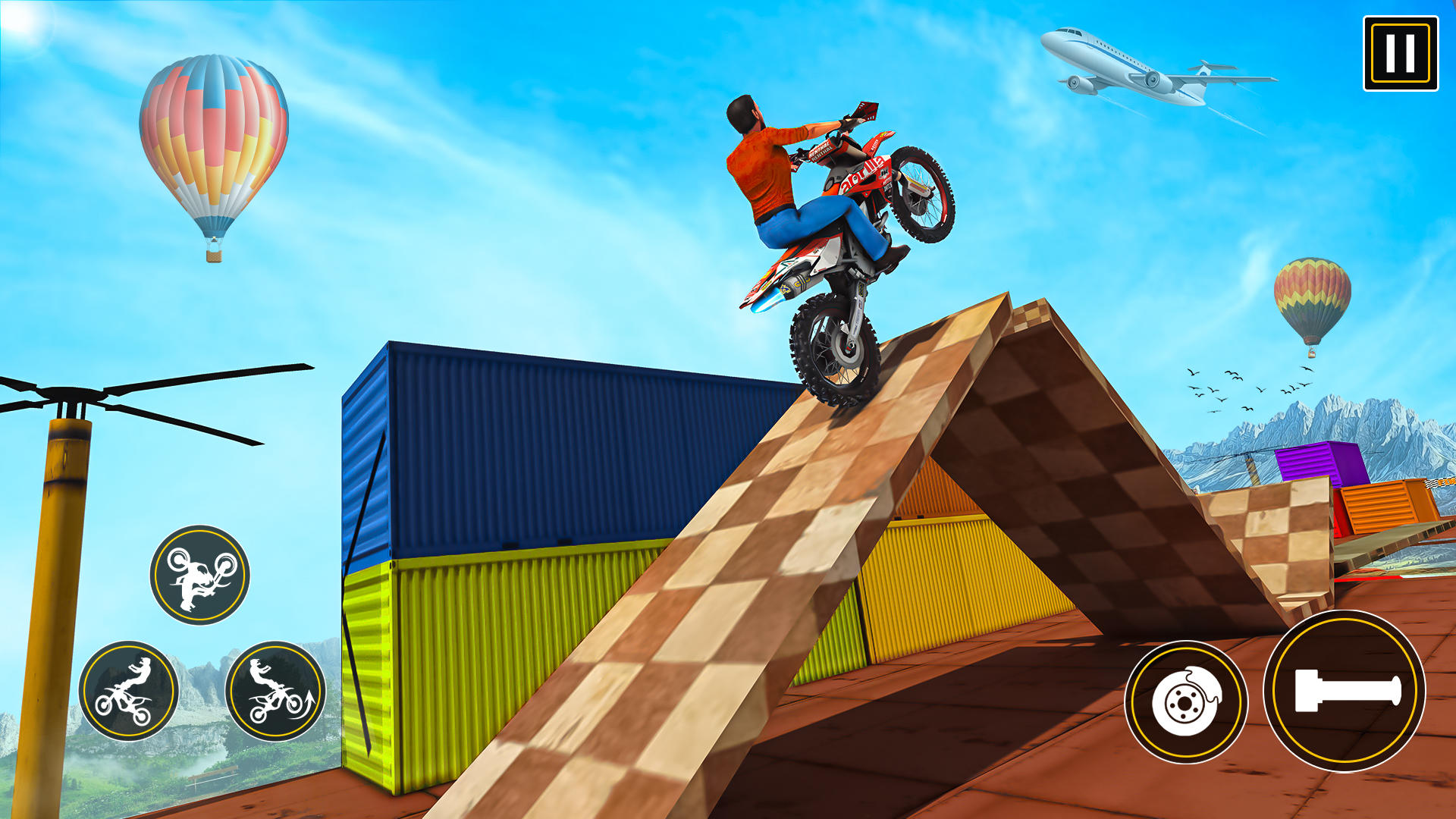 Motorcycle Games Bike Stunt 3D Game Screenshot