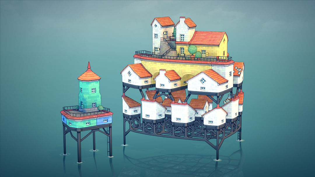 Screenshot of Townscaper