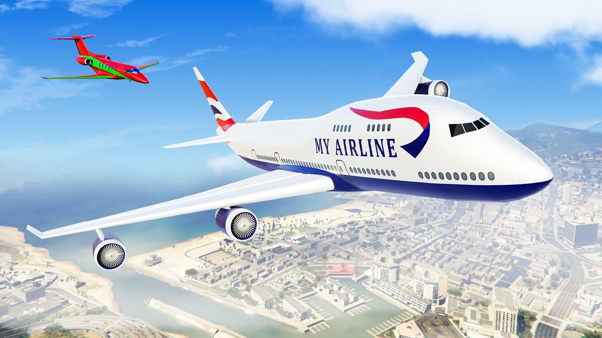 Screenshot of Flight Simulator Airplane Game