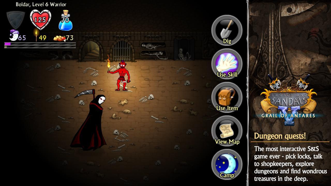 Swords and Sandals 5 Redux Game Screenshot
