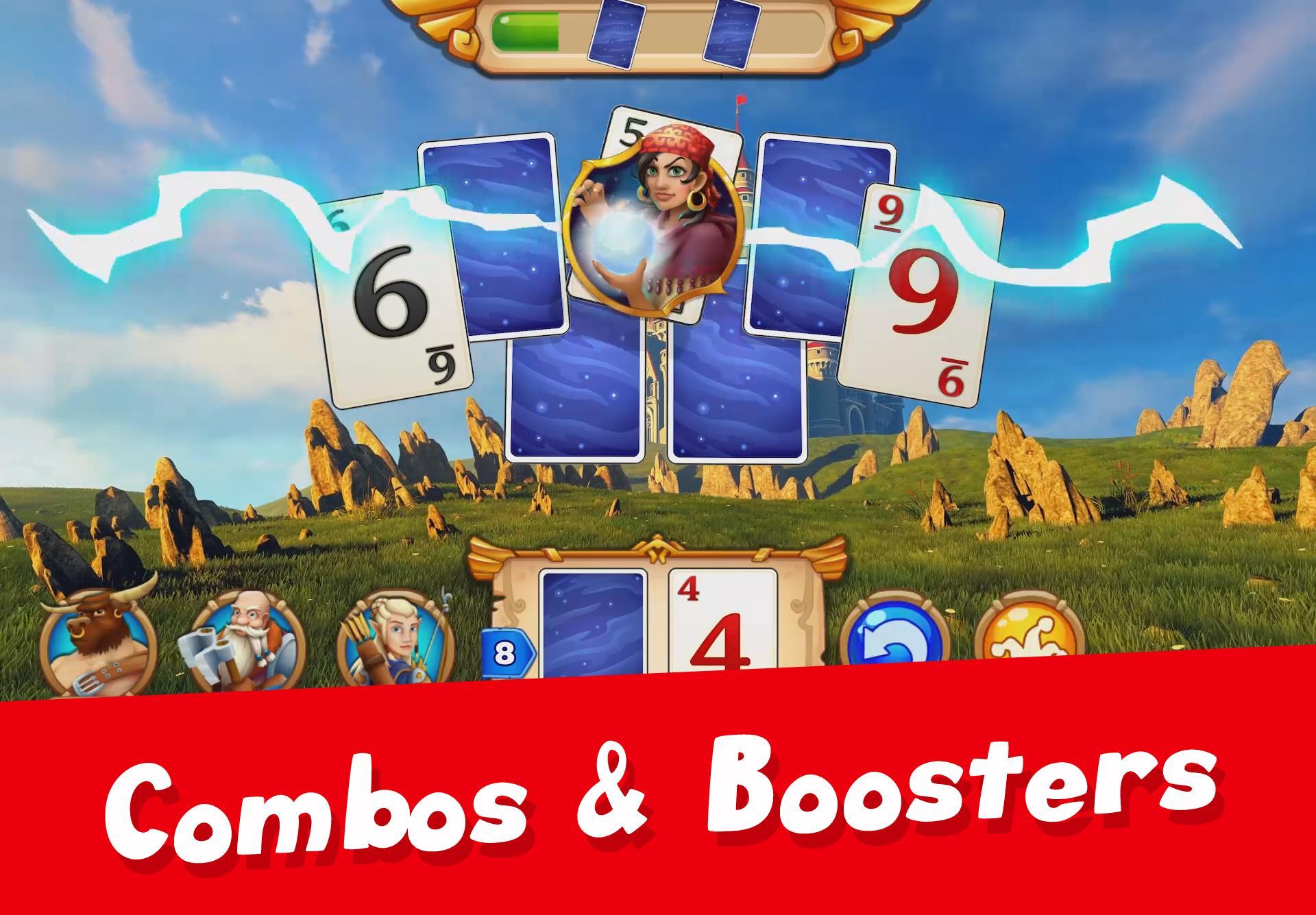 Solitaire Arthur Tale TriPeaks 게임 스크린샷