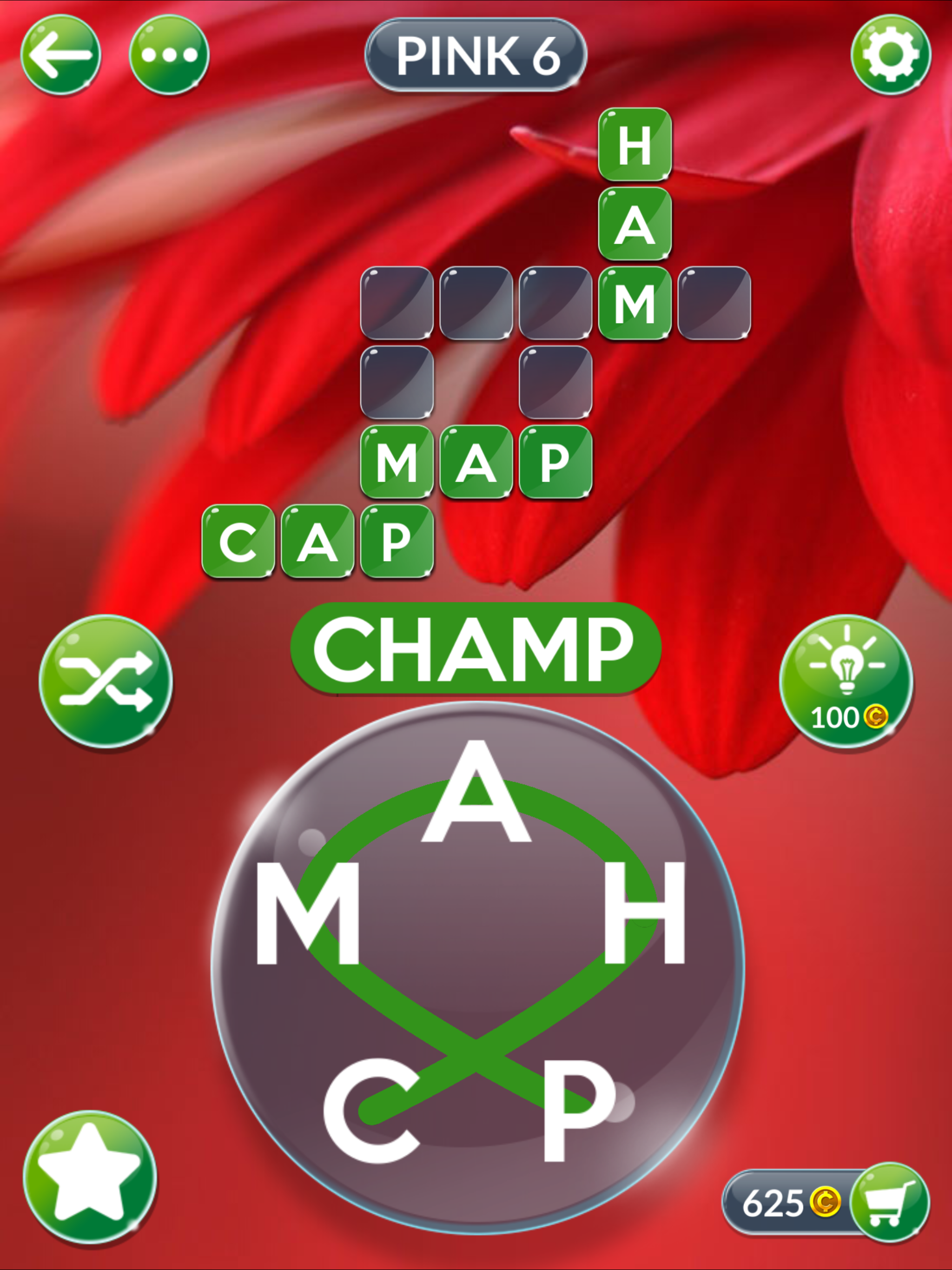 Wordscapes In Bloom Game Screenshot