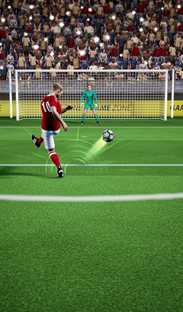 Mobile Soccer Free Kick Cup 2017 Game Screenshot