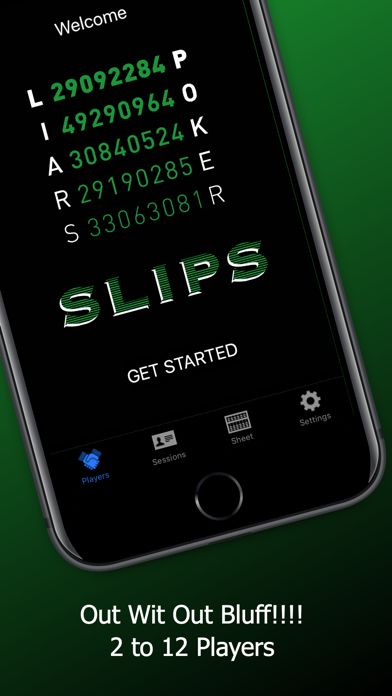 Screenshot of Liars Poker SLIPS