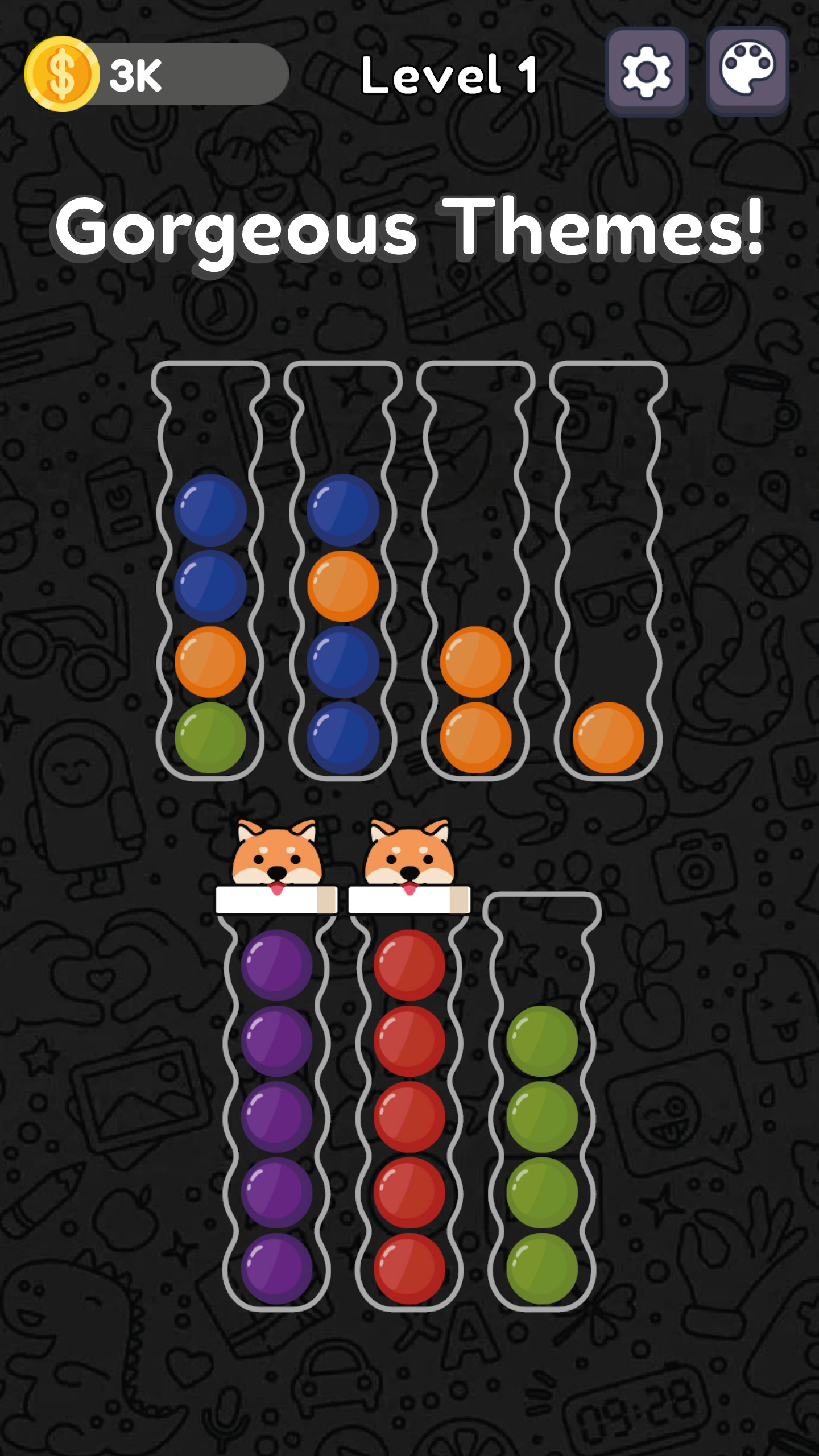 Ball Sort Puzzle Game Screenshot