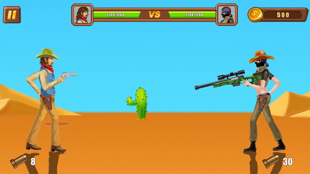 Western Cowboy Gun Fight 2 게임 스크린 샷