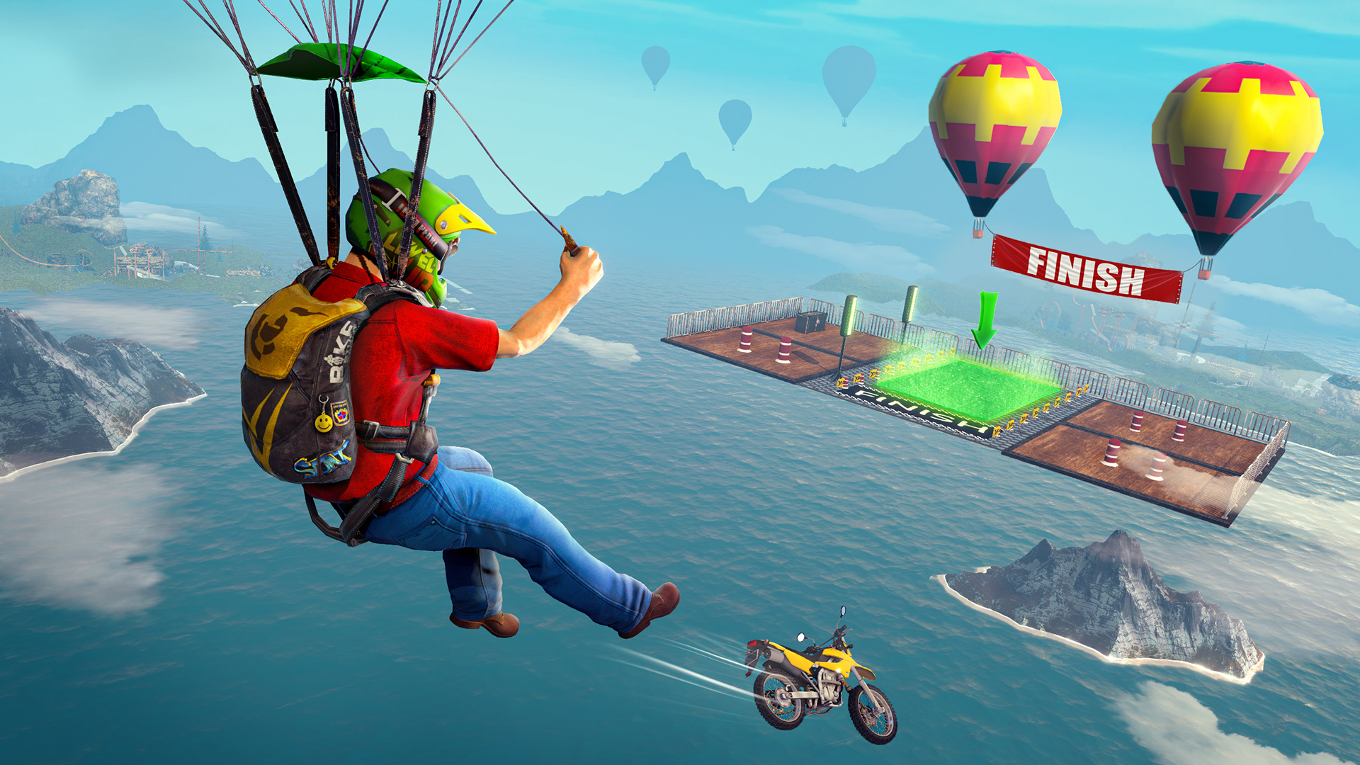 Mega Ramp Bike Stunt Master Game Screenshot