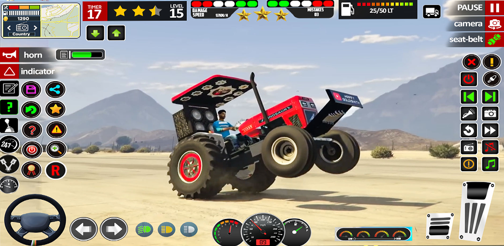 Banner of Indian Tractor Game Farming 3d 