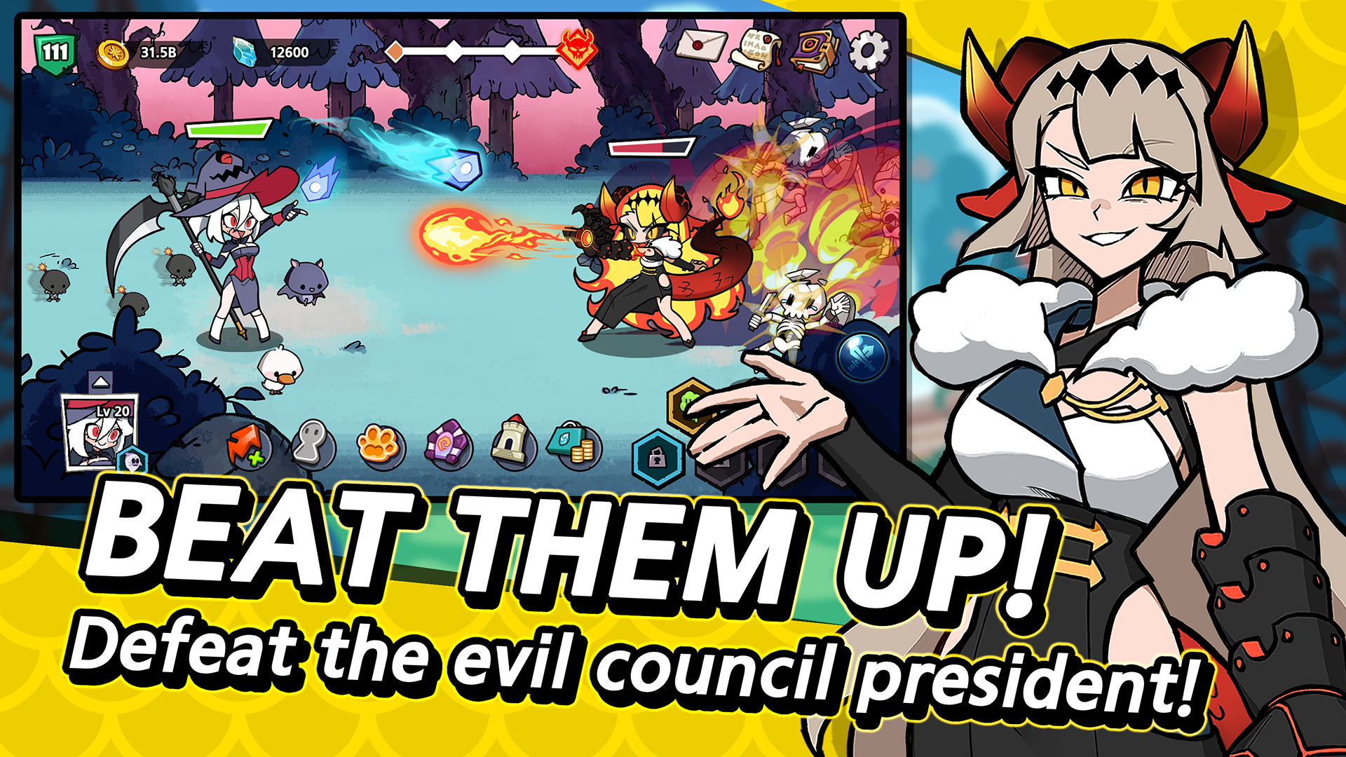 Witch and Council : Idle RPG Game Screenshot