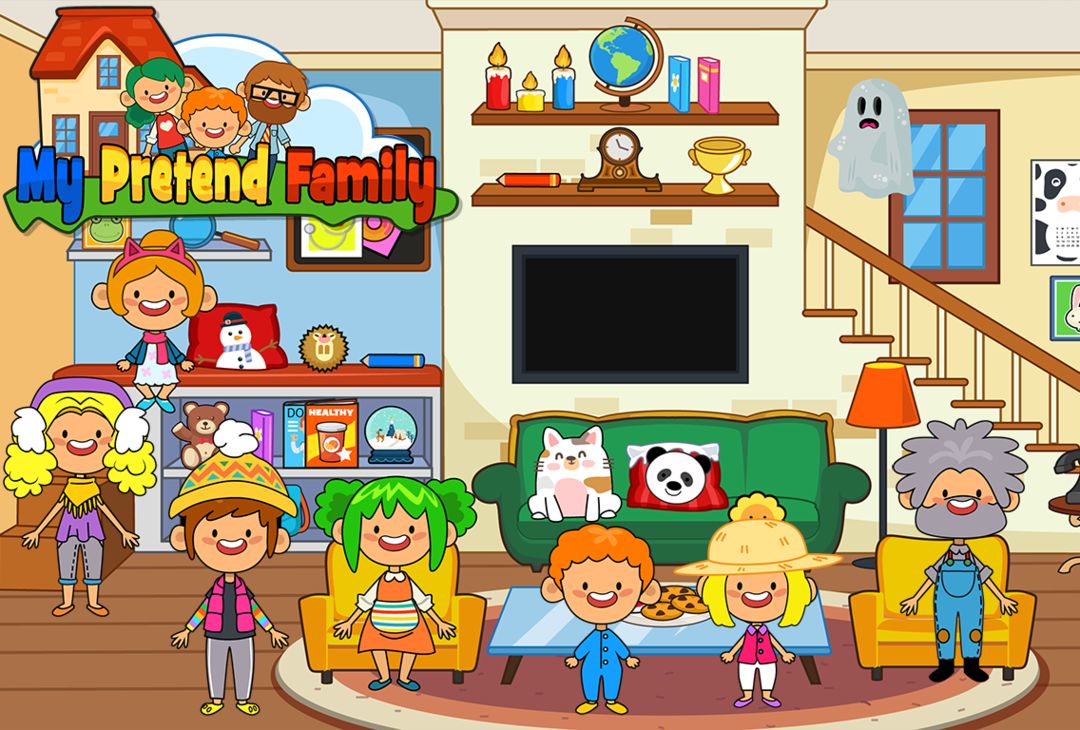 Screenshot of My Pretend Home & Family Town
