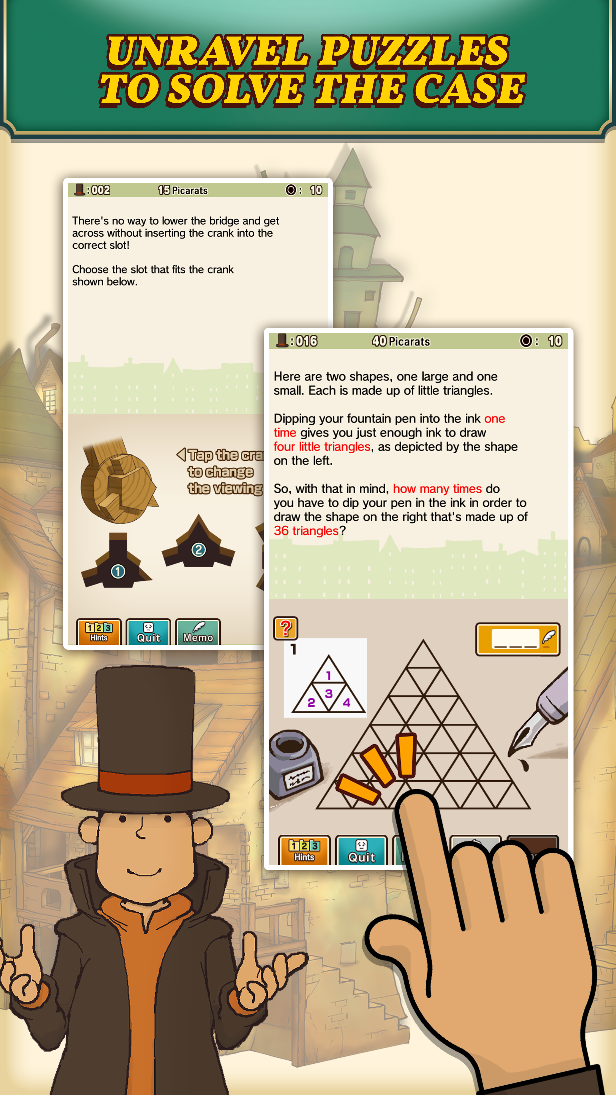 Layton: Curious Village in HD Game Screenshot