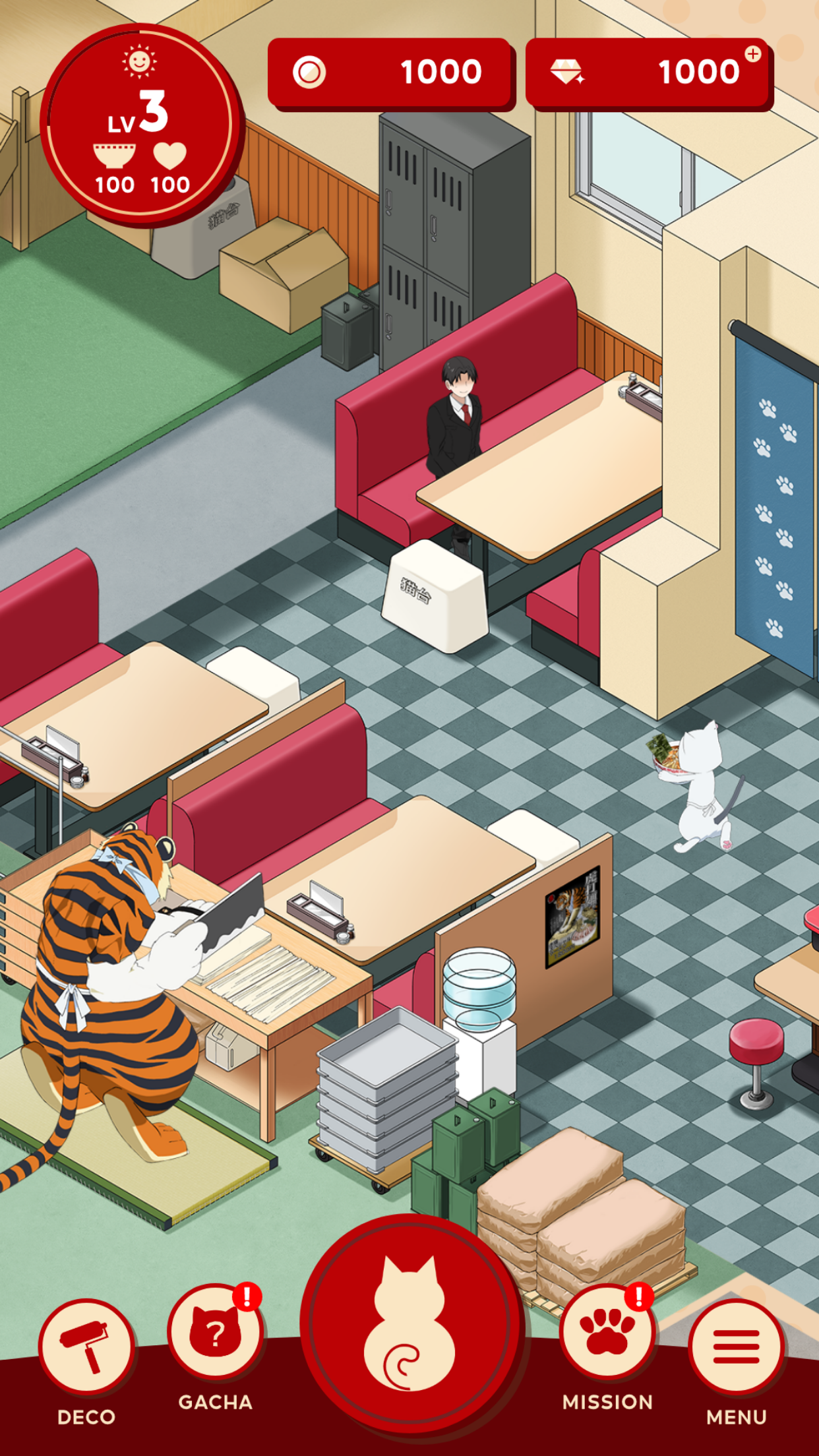 Ramen Akaneko Game Screenshot
