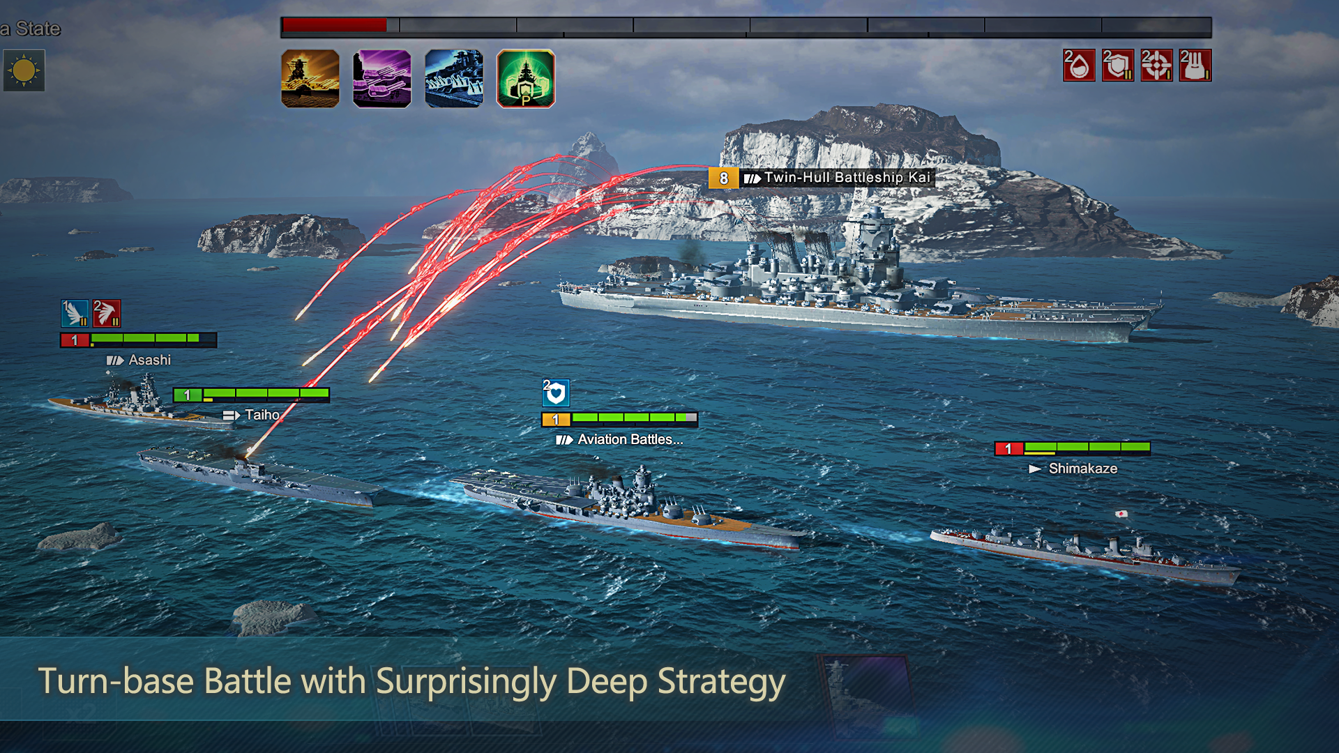 Screenshot 1 of Armada : Mga Alamat ng Warship 2.1.1